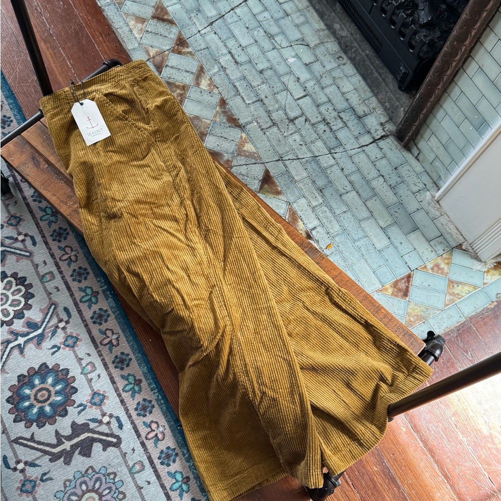 Elegant Mustard Corduroy Trousers